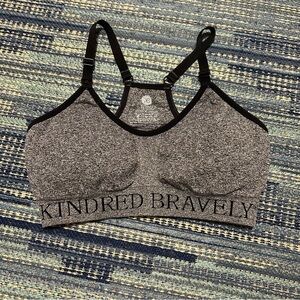 Kindred Bravely Black and Gray Nursing Sports Bra